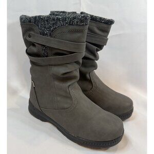 Totes Kappa Gray Boots Womens Size 8 Snow Winter Boot NEW